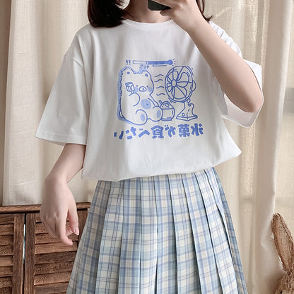 Summer Round Neck Loose Temperament Commuter Loose Cotton Short Sleeves - The Number 1 Things