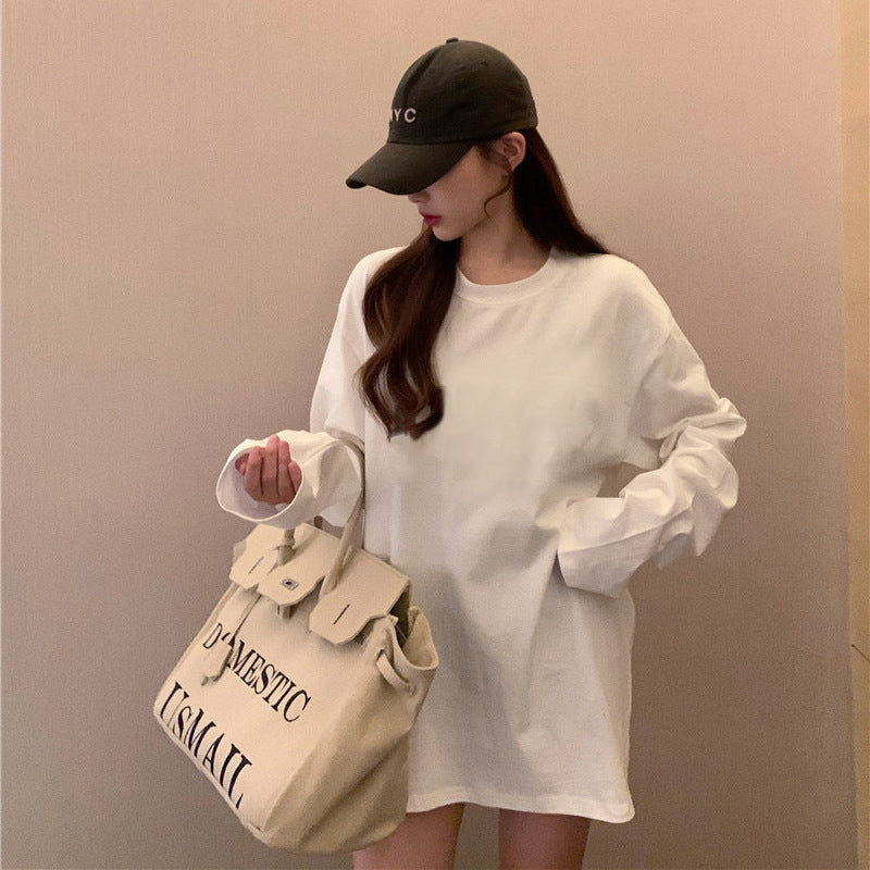 Spring New Loose Sweater Bandage Dress Inner Bottoming Shirt - The Number 1 Things
