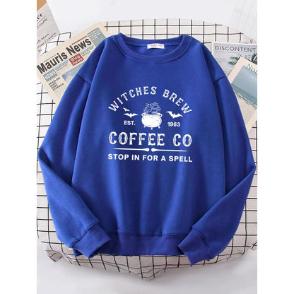 Witches Make Coffee Straight Letter Hoodie Letter Print - The Number 1 Things