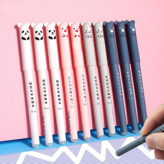 Erasable Pen Set Blue Erasable Neutral Full Needle Tube
