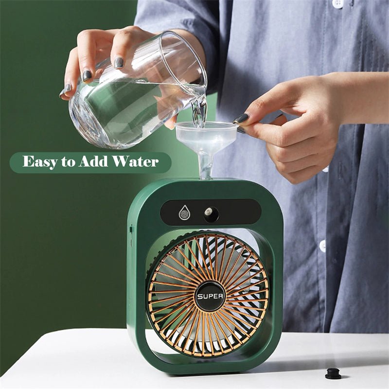 Air Conditioning Fan Desk Misting Fan Air Cooler Cooling USB Rechargeable Humidifier Portable Spray Fan With 3 Wind Speeds Mist Fan For Home - The Number 1 Things