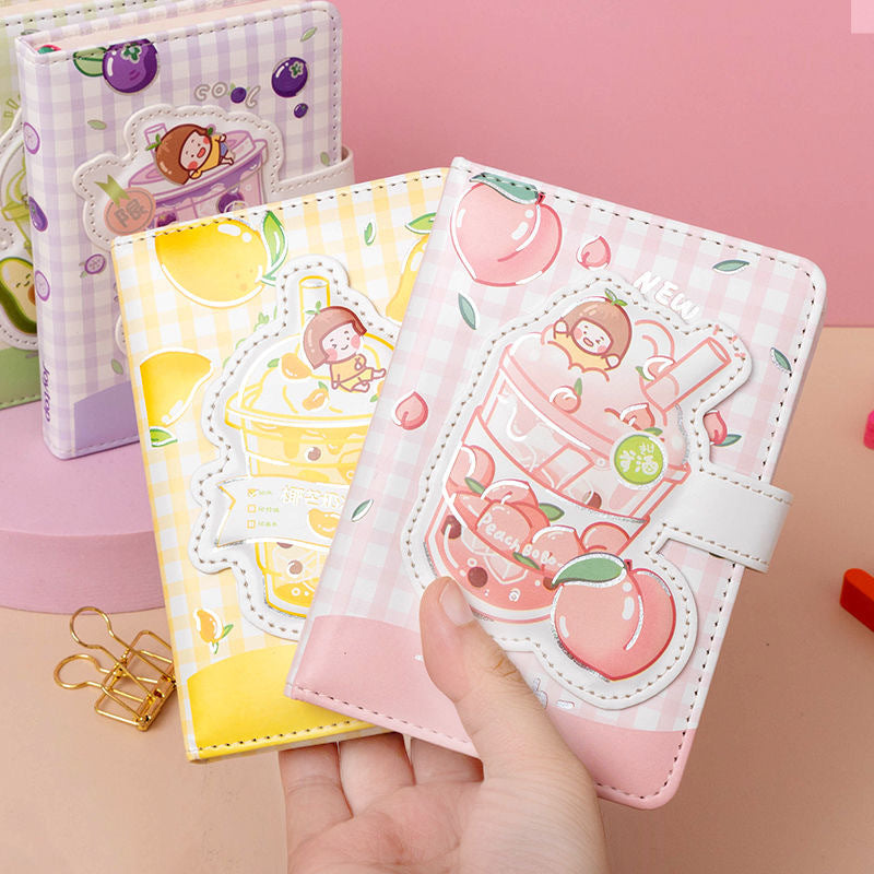 Cute Magnetic Buckle Notebook Girl Heart Hand Ledger - The Number 1 Things
