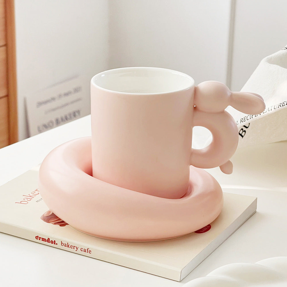 Moon Rabbit Coffee Cup Milk Fufu Ceramic Set - The Number 1 Things