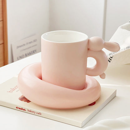 Moon Rabbit Coffee Cup Milk Fufu Ceramic Set - The Number 1 Things