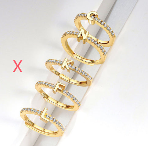 S925 Sterling Silver New Style Micro-inlaid Letters Ring - The Number 1 Things