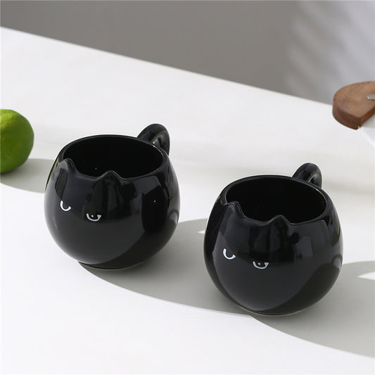 Small Black Cat Cute Shape Office Cup Creative Cup - The Number 1 Things