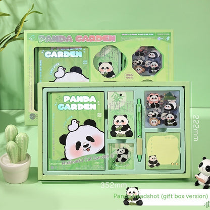 Flower Panda Series Hand Account Gift Box Stationery Suit