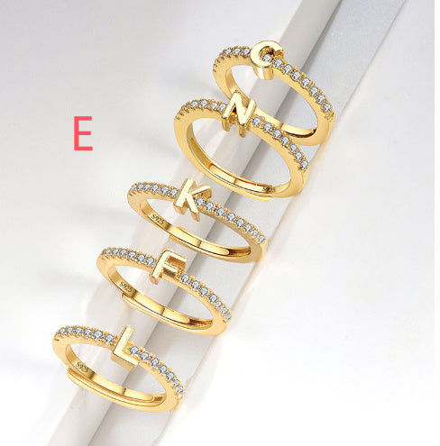 S925 Sterling Silver New Style Micro-inlaid Letters Ring - The Number 1 Things