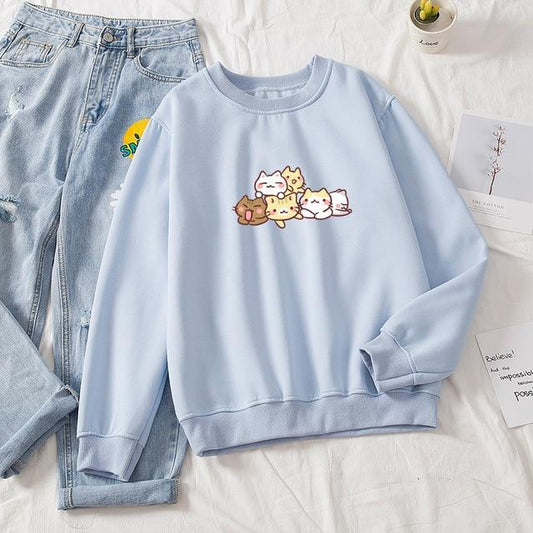 New Printed Sweater Loose Casual Men And Women Loose Round Neck Top - The Number 1 Things