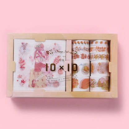 Japanese Paper Gift Box Set Student Sticker Tape Combination Cute Girl Heart Exquisite Stationery Set - The Number 1 Things