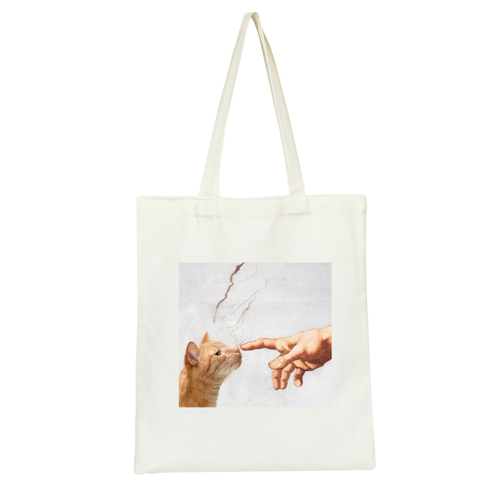 Retro Printed Oil Painting Single Shoulder Canvas Bag - The Number 1 Things