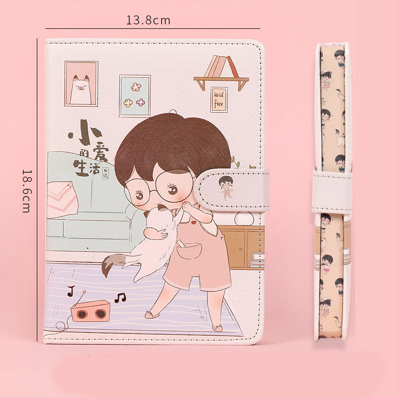 Fruit Print Notebook Planner Magnetic Buckle PU NoteBook Yearly Agenda Color Illustration Daily Plan Kawaii Stationery - The Number 1 Things