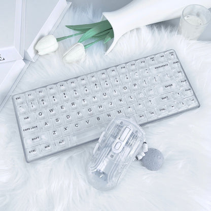 Fashion Transparent Wireless Bluetooth Mechanical Keyboard - The Number 1 Things