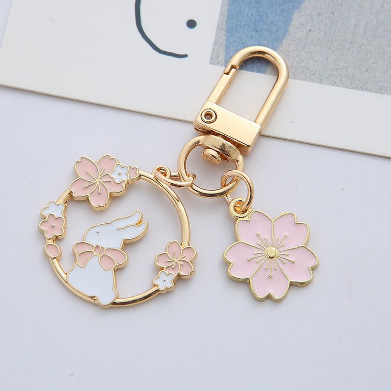 Cute Rabbit Cat Alloy Keychain Pendant - The Number 1 Things