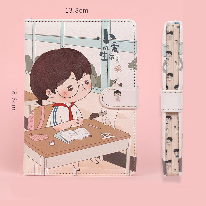Fruit Print Notebook Planner Magnetic Buckle PU NoteBook Yearly Agenda Color Illustration Daily Plan Kawaii Stationery - The Number 1 Things