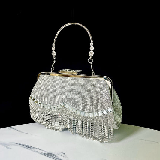 New Tassel KTV Princess Dinner Dress Hand Shoulder Crossbody Banquet Bag - The Number 1 Things
