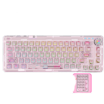 Bluetooth Mechanical Keyboard Transparent Case Hot-swappable Gasket Structure - The Number 1 Things