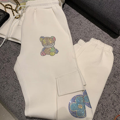 Diamond Bear Crew Neck Sweater Set