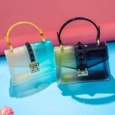 New Fashion Gradient Transparent Jelly Shoulder Bag - The Number 1 Things
