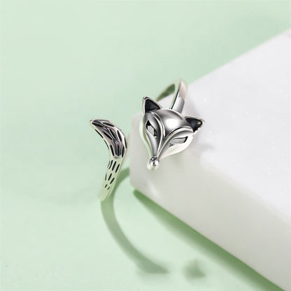 S925 Silver Unisex Fox Ring - The Number 1 Things