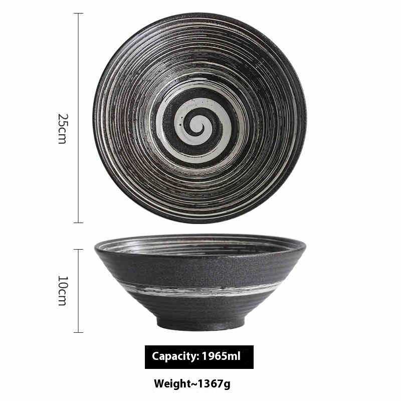 Large Ceramic Tableware Suit Bamboo Hat Large Bowl - The Number 1 Things