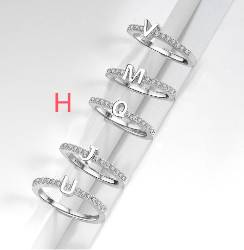 S925 Sterling Silver New Style Micro-inlaid Letters Ring - The Number 1 Things