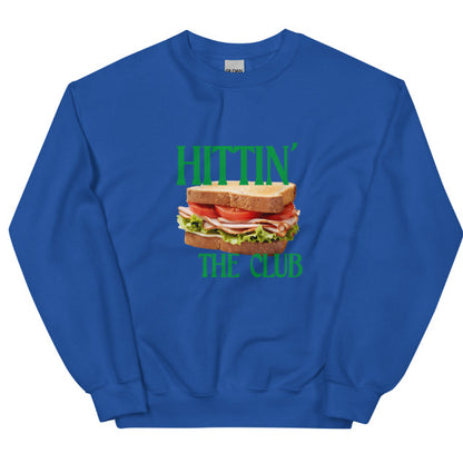 European American Fashion Floral Print Crew Neck Hittin Club Sandwich Sweatshirt - The Number 1 Things