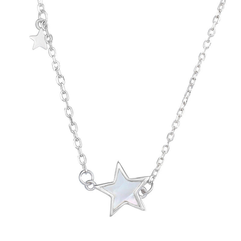 S925 Silver Shell Five-pointed Star Necklace Female Korean Style - The Number 1 Things