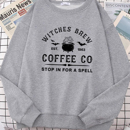 Witches Make Coffee Straight Letter Hoodie Letter Print - The Number 1 Things