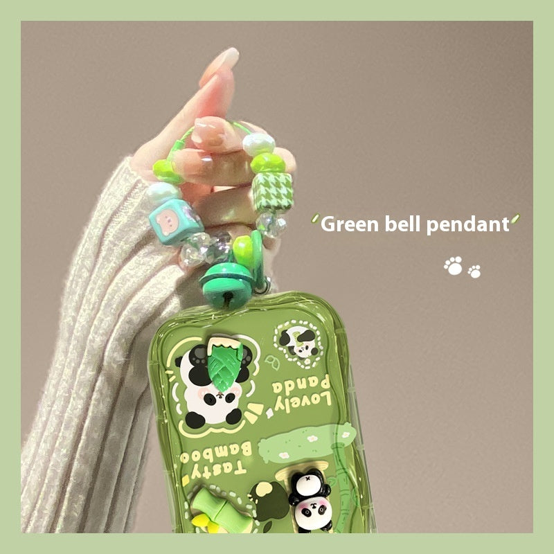 Phone Case Drop-resistant Cute Panda Doll Pendant Silicone