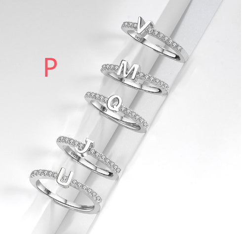 S925 Sterling Silver New Style Micro-inlaid Letters Ring - The Number 1 Things