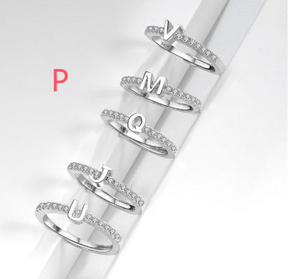 S925 Sterling Silver New Style Micro-inlaid Letters Ring - The Number 1 Things