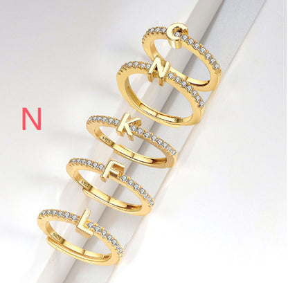 S925 Sterling Silver New Style Micro-inlaid Letters Ring - The Number 1 Things