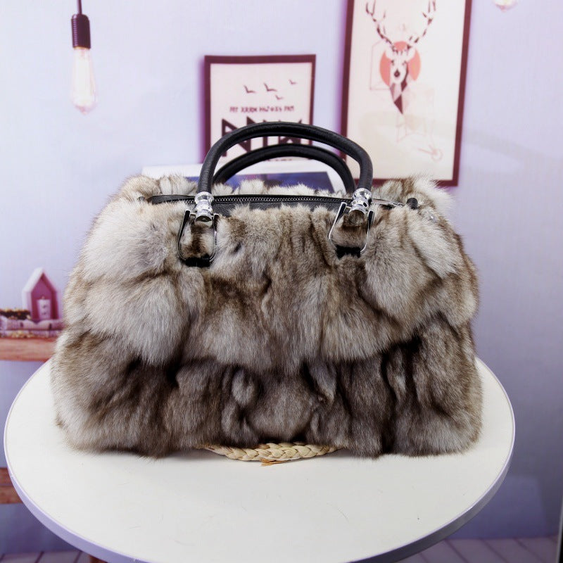 Fox Fur Bag Women's Fur Portable Shoulder Messenger - The Number 1 Things