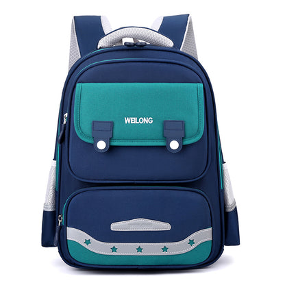 Burden-reducing Spine Protection Fashion Color Contrast Schoolbag - The Number 1 Things