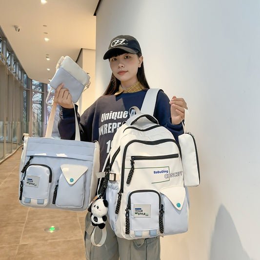 Large Capacity S Harajuku Trendy Cool All-match Schoolbag Early High School And College Student Backpack - The Number 1 Things