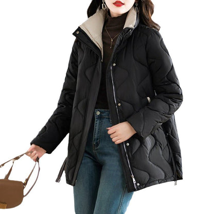 Mid-Length Loose And Simple Cotton-Padded Coat - The Number 1 Things
