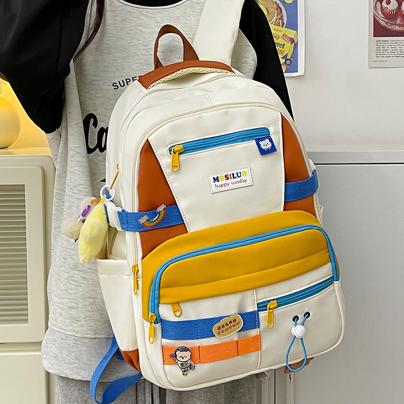 Fashion Color Contrast Large Capacity Travel Backpack - The Number 1 Things