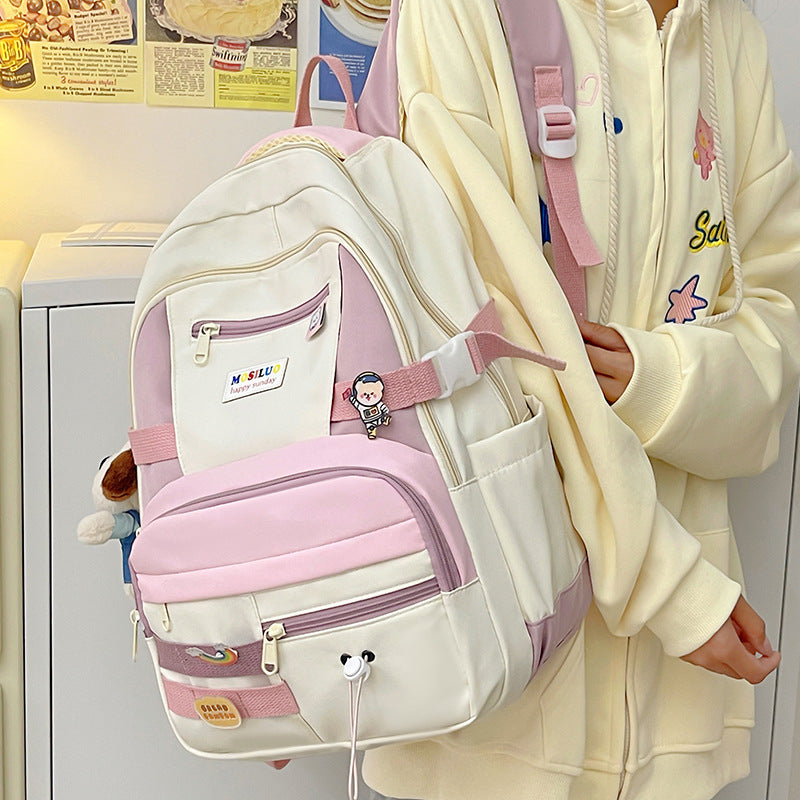 Fashion Color Contrast Large Capacity Travel Backpack - The Number 1 Things