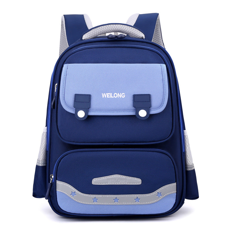 Burden-reducing Spine Protection Fashion Color Contrast Schoolbag - The Number 1 Things
