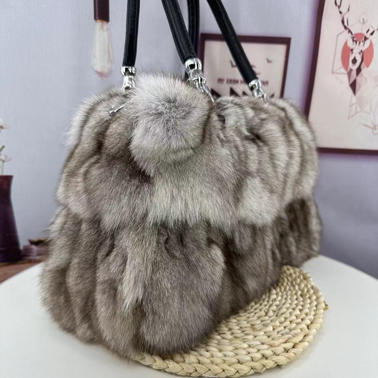 Fox Fur Bag Women's Fur Portable Shoulder Messenger - The Number 1 Things