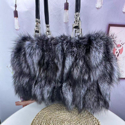Fox Fur Bag Women's Fur Portable Shoulder Messenger - The Number 1 Things