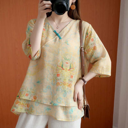 Chinese Style Retro Anti-aging Temperament Shirt Women's Summer Loose - The Number 1 Things