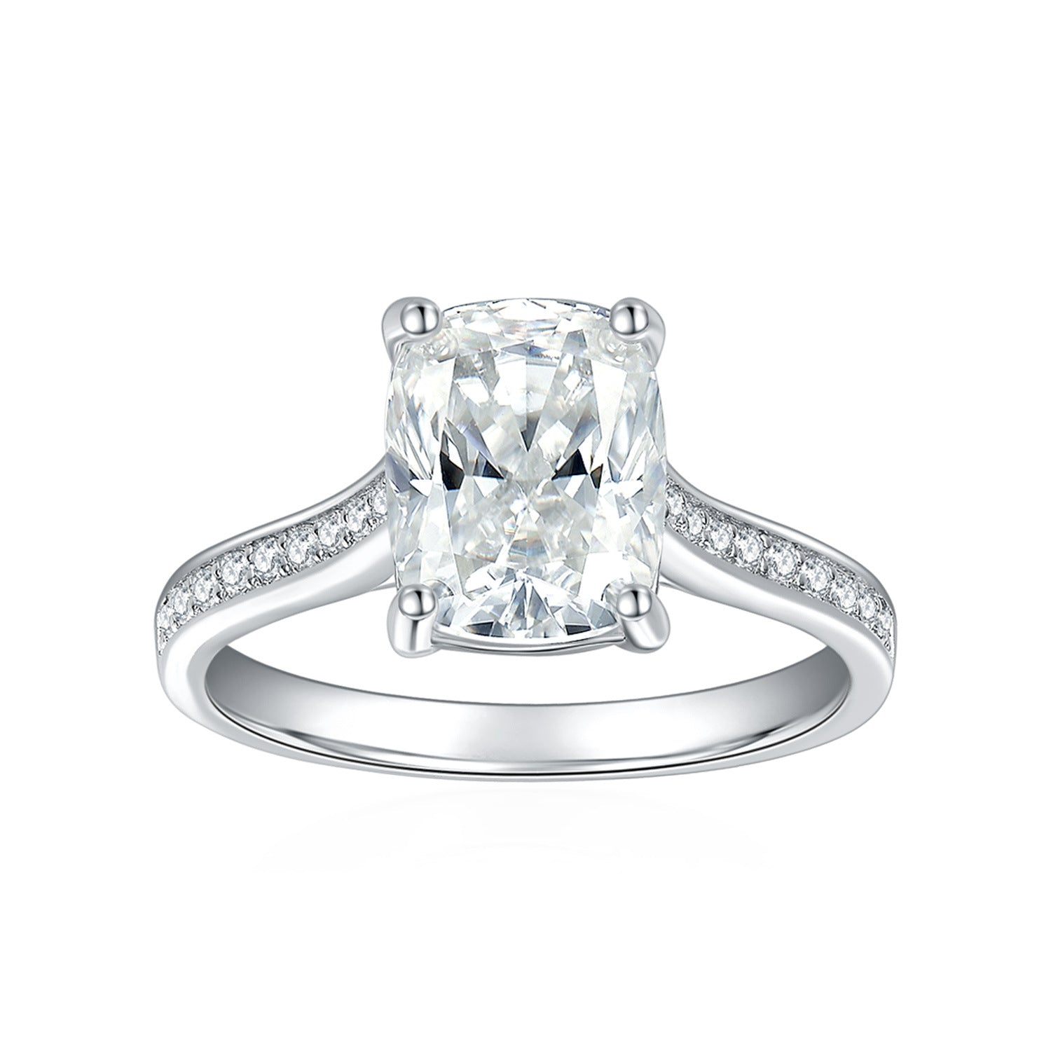 S925 Sterling Silver Radiant Cut Diamond Ring For Women - The Number 1 Things