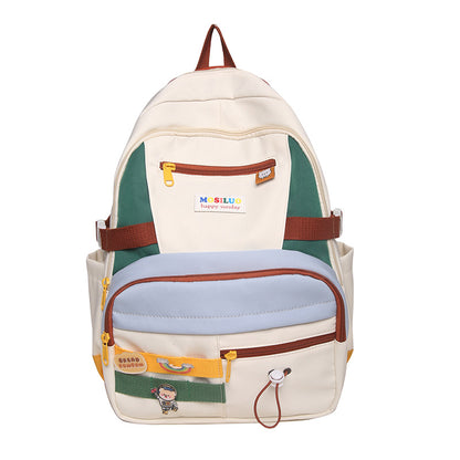 Fashion Color Contrast Large Capacity Travel Backpack - The Number 1 Things