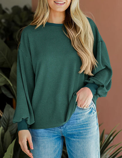 Crew Neck Sweatshirt Women's Top - The Number 1 Things