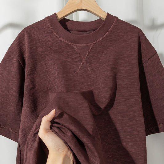 Inverted Triangle Idle Style Solid Color Simple T-shirt - The Number 1 Things