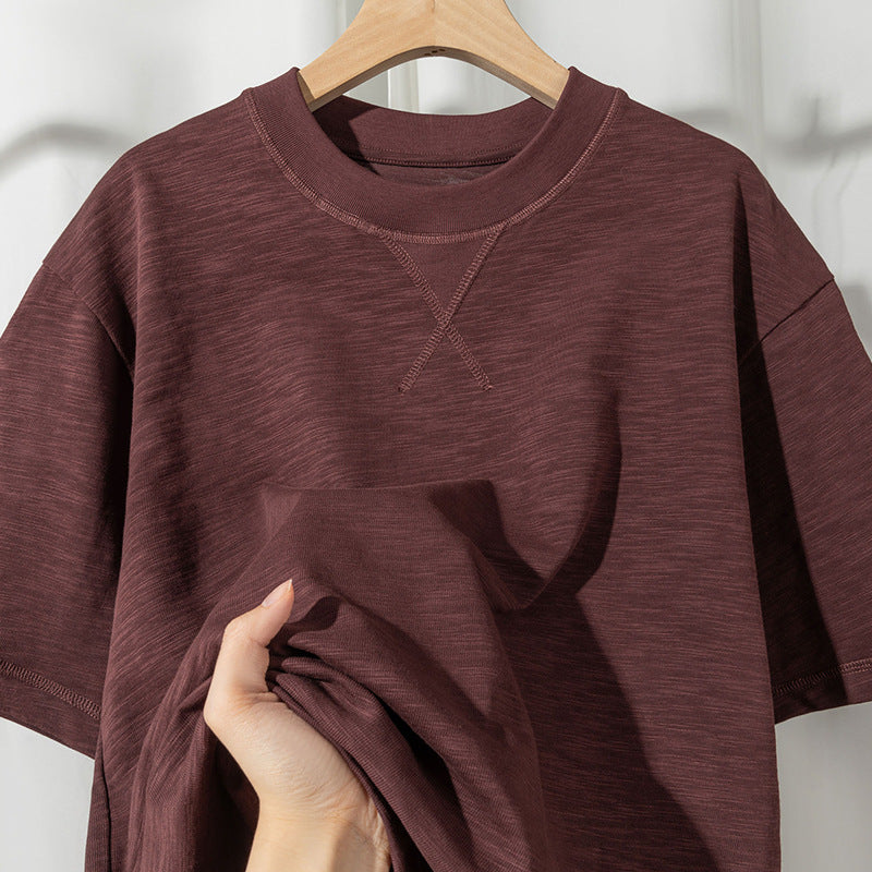Inverted Triangle Idle Style Solid Color Simple T-shirt - The Number 1 Things