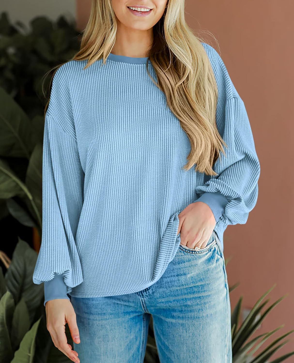 Crew Neck Sweatshirt Women's Top