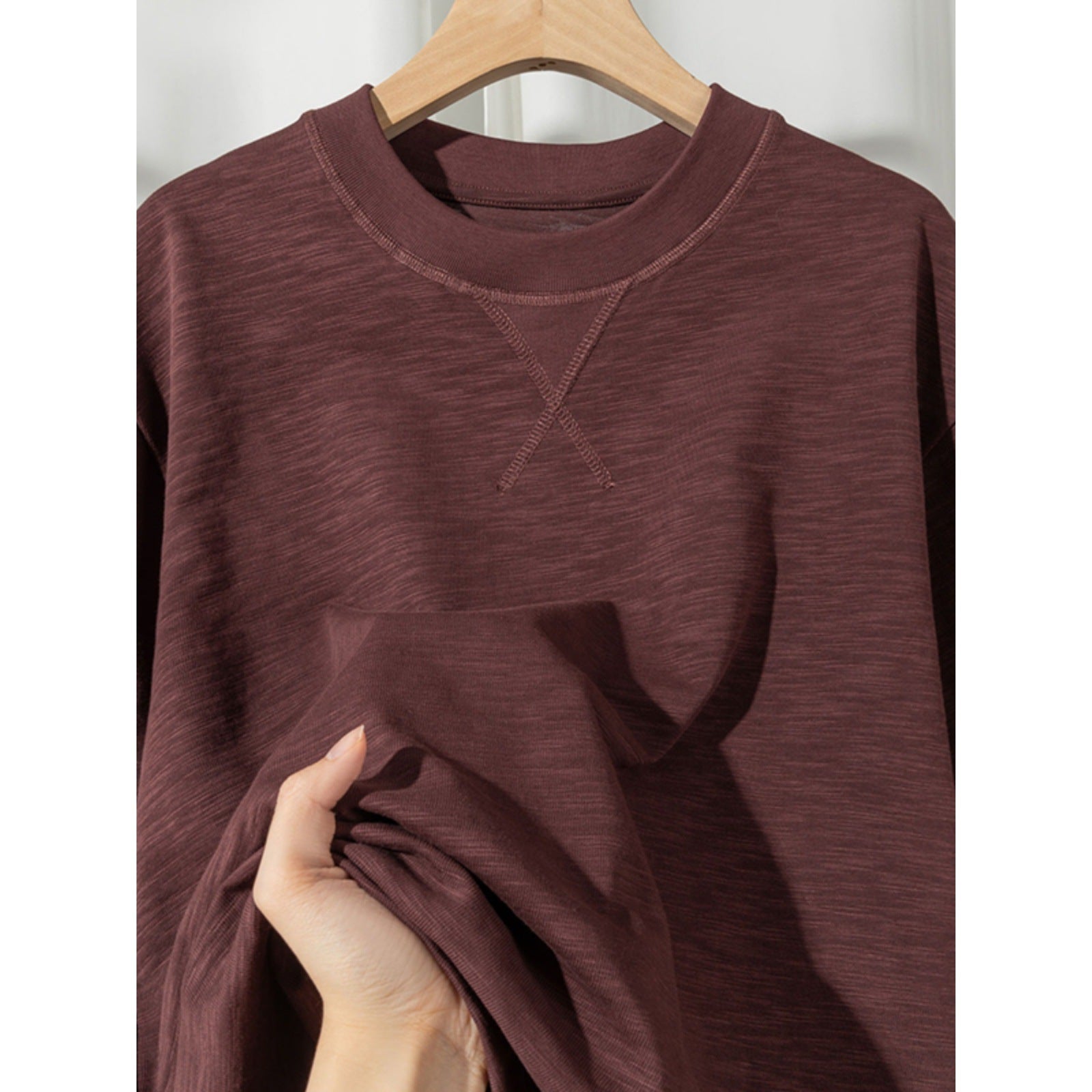 Inverted Triangle Idle Style Solid Color Simple T-shirt - The Number 1 Things
